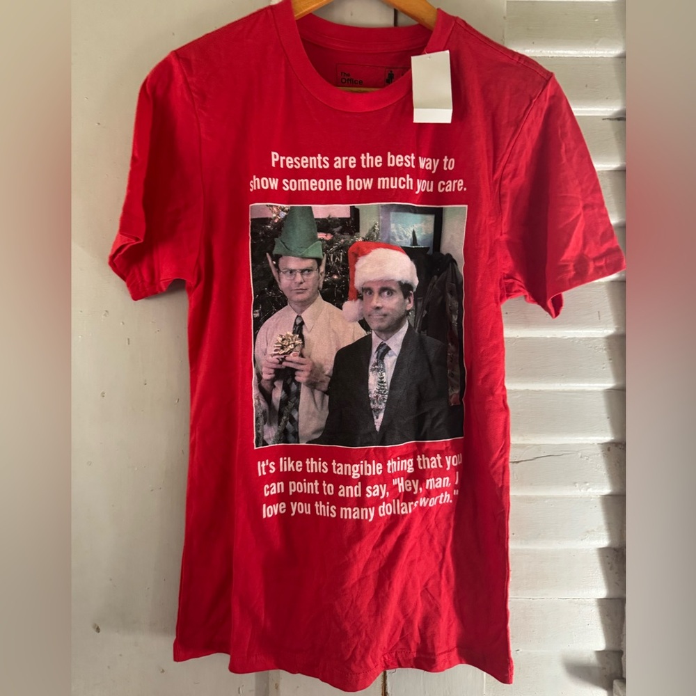 The office shirt Christmas theme adult small